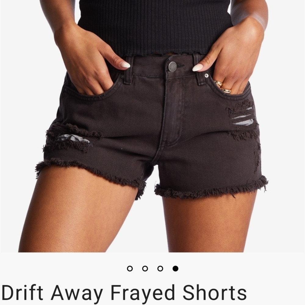 Distressed Frayed Jean shorts by Billabong